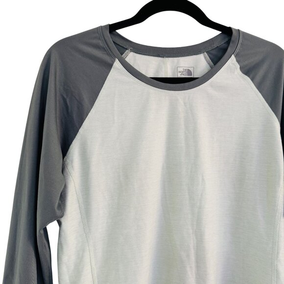 The North Face Flashdry Womens Light & Thyme Green Stretch Long Sleeve Size L - Picture 2 of 7